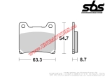 Hintere Bremsbeläge - SBS 555HF (Keramik) - (SBS)