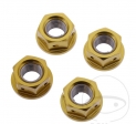 Hintere Ritzelmuttern Set 4 Stück 10 x 1.25 mm JMP - Kymco MXU 150-250 / Suzuki GN-GNX-GSX 250 / GZ 125-250 / RG 125-500 - JM