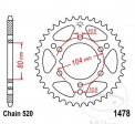 Hinterritzel JTR1478.43 (520er Teilung) - Polaris Scrambler 500 4WD / Trail Blazer 250 - 330 2WD / Trail Boss 250 4WD - 330 2WD 