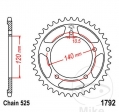 Hinterritzel JTR1792.43 (525er Teilung) - Triumph Daytona 650 / Scrambler 865 / Scrambler 865 EFI / Speed Four 600 / Thruxton - 