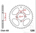 Hinterritzel JTR1797.43 (Teilung 530) - Suzuki GSX 1400 ('02-'07) / GSX 1400 U1 ('02-'05) - JM