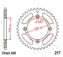 Hinterritzel JTR217.49 (Teilung 428) - Honda CR 80 R / CR 80 RB 19 Zoll / CR 85 R / CR 85 RB 19 Zoll - JM