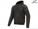 Hooded Street Motorcycle Jacket Sektor Tech (Carbon Black) - Alpinestars