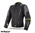 Jacke (Motorrad) Herren Racing Seventy Sommer/Winter Modell SD-JR47 Farbe: schwarz/fluoreszierend gelb - Schwarz/fluoreszierend 