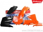 Juego de plásticos (naranja/negro) - KTM EXC / EXC 4T Racing / SX / SX Racing 4T - Polisport