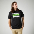 KAWASAKI STRIPES PREMIUM TEE BLK: Mărime - XL