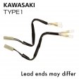 Kawasaki turn signal cables (type 1) - 2 pieces - Oxford