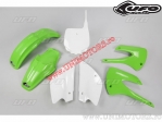 Kit de plástico (blanco/verde) - Kawasaki KX 85 ('01-'09) / KX 85 ('11-'12) - UFO