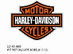 KIT-PISTÃO,3.875 BORE,0.010 OS - 22143-08B - Harley-Davidson