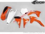 Kit plastique (orange/blanc) - KTM SX 125 / SX 250 / SX 150 ('12) / SX-F 250 / SX-F 450 / SX-F 350 ('11-'12) - UFO