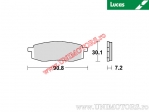 Klocki hamulcowe przednie - MCB549 organiczne - Lucas TRW