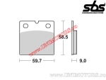 Klocki hamulcowe przednie - SBS 554HF (ceramiczne) - (SBS)