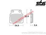 Klocki hamulcowe przednie - SBS 598HF (ceramiczne) - (SBS)