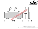 Klocki hamulcowe przednie - SBS 681HF (ceramiczne) - (SBS)