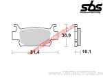 Klocki hamulcowe przednie - SBS 829SI (metalowe / sinterowane) - (SBS)