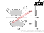 Klocki hamulcowe przednie - SBS 858HF (ceramiczne) - (SBS)