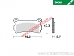 Klocki hamulcowe tył - MCB613 organiczne - Lucas TRW