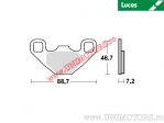 Klocki hamulcowe tylne - MCB869SI synterowane SI - Lucas TRW