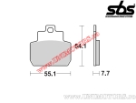 Klocki hamulcowe tylne - SBS 191MS (metalowe / synterowane) - (SBS)