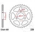 Koło zębate JTR239.42 (krok 420) - Honda MB 50 - 80 S / MBX 50 SD - 80 SW / 80 SW2 - SWD / MCX 80 S / MT 50 - 80 S - JM