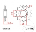 Koło zębate przednie JTF1182.15 (pas 525) - Triumph Daytona 600 ('03-'04) / 650 ('05) / Four 600 ('02-'05) / TT 600 ('00-'03) 