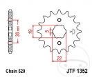 Koło zębate przednie JTF1352.12 (krok 520) - Adly/Herchee ATV 300 S / Crossover 300 / Hurricane 300 XS / 400 XS / Sport 300 - 