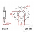 Koło zębate przednie JTF333.14 (krok 530) - Honda CB 900 F / CB 1000 R / CBF 1000 / A / F / FA / CBR 1000 RA / RR / RRS / S / 