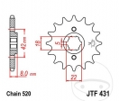 Koło zębate przednie JTF431.14 (krok 520) - Suzuki PE 250 / PE 400 / RM 250 / RM 400 / RM 465 - JM