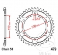 Koło zębate tylnego koła JTR479.46 (krok 530) - Kawasaki GPX 600 R / GPZ 600 R Ninja / MZ/MUZ 1000 1000 S / MZ/MUZ 1000 1000 