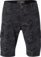 Korte motorbroek Slambozo Camo Cargo [Zwarte camouflage]: Maat - 28