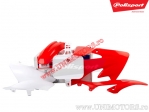 Kunststoff-Set (weiß / rot) - Honda CRF 50 F ('04-'19) - Polisport