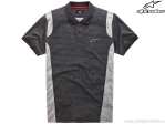 Lässiges Polo-Doppelflächenshirt (Kohle Schwarz/Grau) - Alpinestars