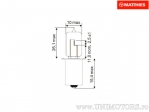 Lampadina del faro HS2 PX13.5S 6V 15W - JM