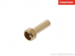 Lasnippel lengte: 12,0 mm - boorgat diameter: 1,6 mm - buitendiameter: 3,0 mm - JM naar EX