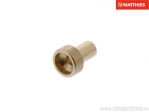 Lasnippel lengte: 8,0 mm - gatdiameter: 2,1 mm - buitendiameter: 6,0 mm - JM naar EX