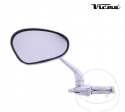 Left universal oval chrome mirror Vicma for handlebar mounting inside - JM