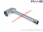 Llave de bujía para ciclomotor - Piaggio Ciao / Si / Bravo 13x21mm - (RMS)