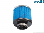 Luftfilter (95mm / 80mm / 36mm, rechter Winkel) - blau - Polini