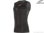 Maglia senza maniche per moto da strada Tech Tank Summer (nero/rosso) - Alpinestars