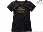 Maglietta casual da donna con ali del team (nero) - Alpinestars