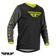 Maillot (Chemise) Cross-Enduro Fly Racing Modèle F-16 Couleur: Noir/Jaune Fluorescent - Noir/Jaune Fluorescent