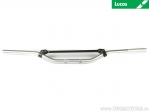 Manubrio in alluminio argentato con traversa Enduro/Cross - Offroad Medium - Diametro 22mm e lunghezza 799mm - Lucas TRW