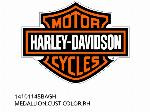 MEDAILLON, AANGEPASTE KLEUR, RECHTERKANT - 14101145BAGH - Harley-Davidson