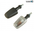 Medium rectangular turn signal set - clear glass - Teknix