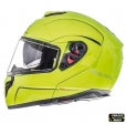 Modulaire integraalhelm voor MT Atom SV motorfietsen in glanzend fluor geel, klaar voor Pinlock - Glanzend fluor geel, XS (53/54