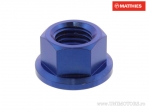 Moer met kraag Pro Bolt M10 x 1,25 mm titanium blauw - JM