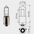 Motopro - Халогенен Бек 12V - 10W BAY9s