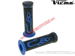 Motorcycle grips / scooters / motorcycles - 623 / black-blue (Vicma)