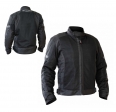 Motorcycle Jacket for Men Touring Unik Racing model VZ-06 color: Black - Black, M