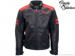 Motorcycle Jacket Rusty Stitches Jari Navy-Red (Navy-Red) - Rusty Stitches